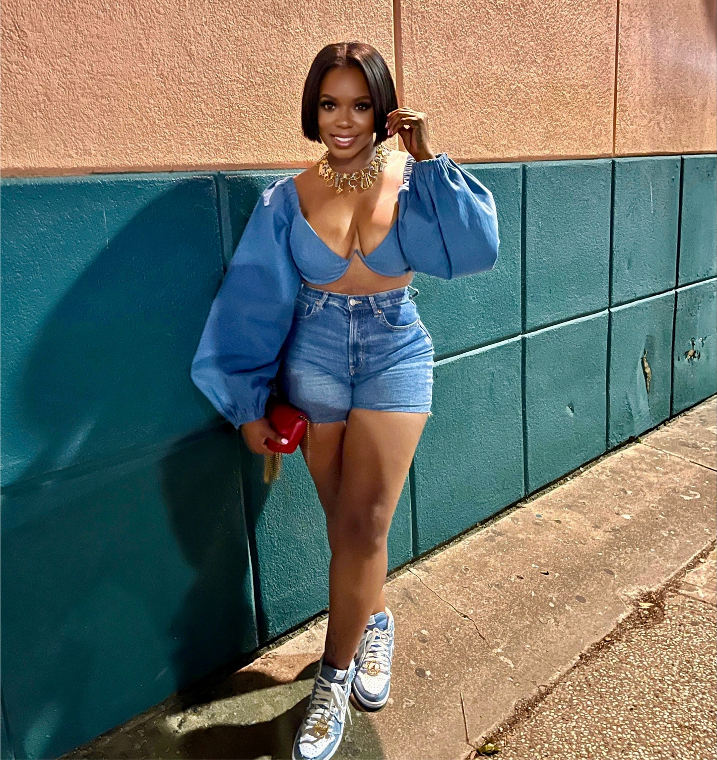 DENIM BRALETTE